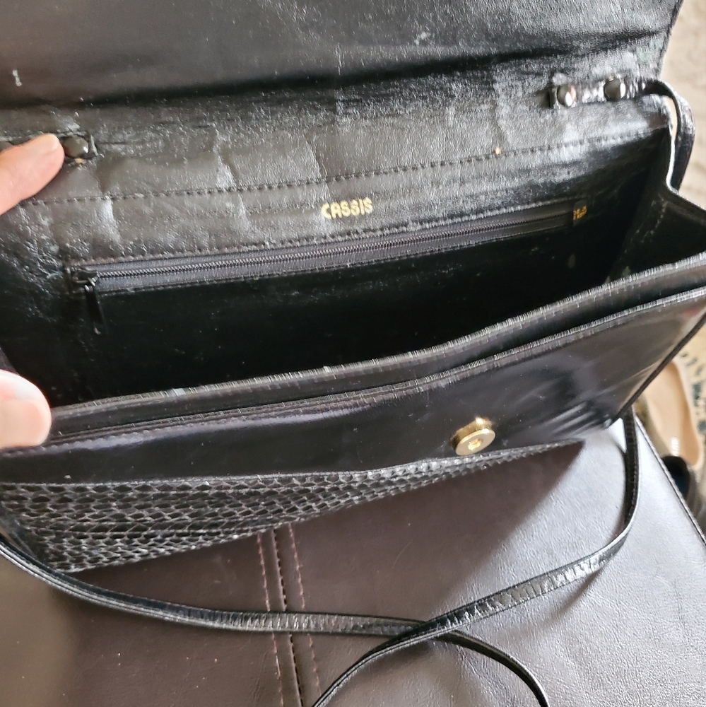 CASSIS Vintage black Purse. - Picture 8 of 11